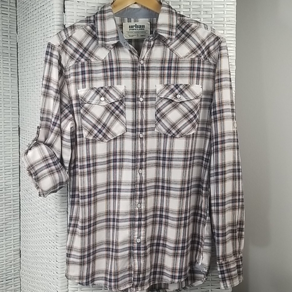 urban pipeline Other - Urban Pipeline Western Snap Shirt Mens Sma…